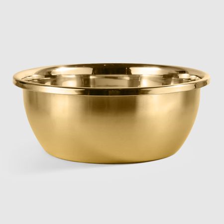 Миска Remus нержавеющая сталь, золотистая, 38 см миска plast team круглая 6 л