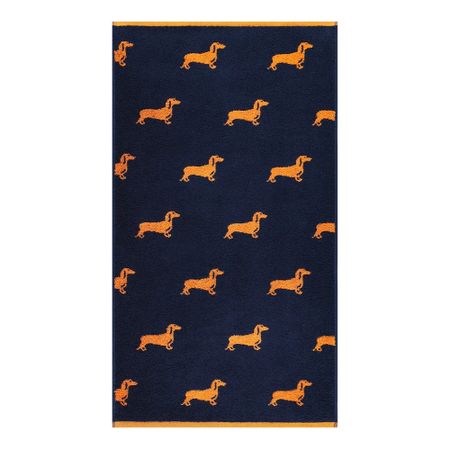 Детское полотенце Cleanelly Basic Bassotti синее с оранжевым 50х90 см детское полотенце с котом justfull из флиса