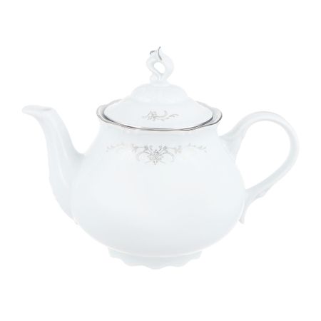 Чайник 1200 мл Thun1794 декор Серый орнамент, отводка платина