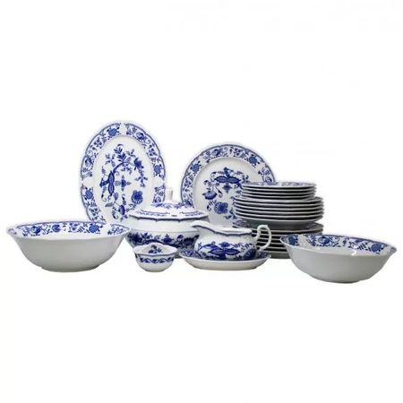 Сервиз столовый Thun 1794 Натали луковичный узор 26 предметов 6 персон