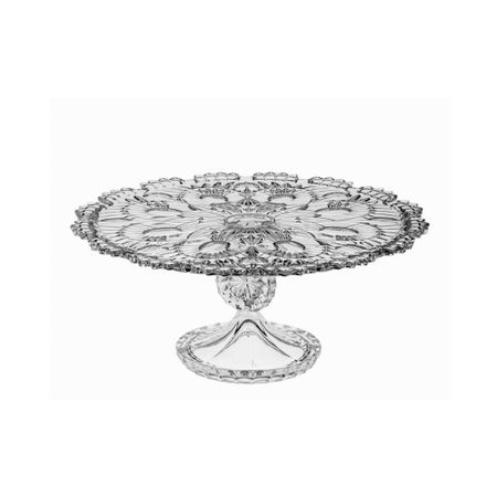 Тарелка для торта Crystal Bohemia Crown на ножке 32.5 см силиконовая форма для торта baroque handlife