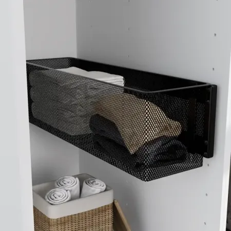 Корзина с выдвижным механизмом 17x15x51 см металл цвет черный подвесная металлическая корзина для кухни