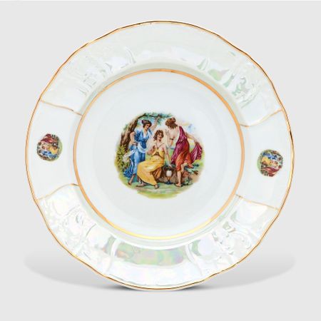 Блюдо глубокое Thun 1794 Bernadotte Мадонна перламутровый 32 см