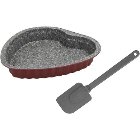 Набор для выпечки Tognana Cherry Sweet форма для выпечки в форме сердца 24 см и лопатка силиконовая подставка под чашку в форме кошки