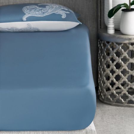 Простыня на резинке Togas Мааз синяя 160х200 см простыня на резинке actuel ранфорс синий 160х200 см