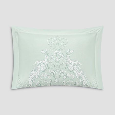 Комплект наволочек Togas Арамея белый с светло-зеленым 50х70 см наволочек soft silver наволочек antibacterial beauty pillowcases 50х70 см – 2 шт альпийский снег белый