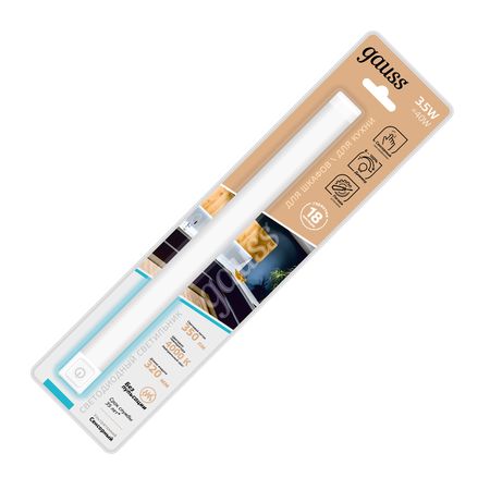 Светильник сенсорный модульный Gauss K 3,5W 4000K TOUCH DIM сенсорные под cabinet светильники shineknot три а