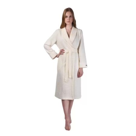 Халaт вафельный женский Cleanelly Сенсо р.52 молочный