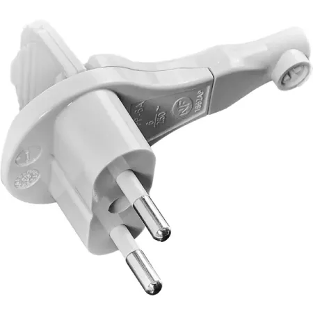 Вилка Electraline за шкаф без заземления цвет белый