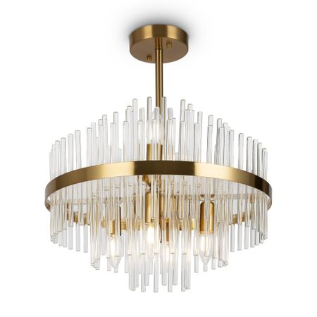 Светильник подвесной Freya FR5216PL-06BS прозрачные стеклянные мини вазы