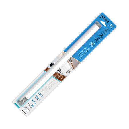 Светильник сенсорный модульный Gauss E 6W 4000K PIR сенсорные под cabinet светильники shineknot три а