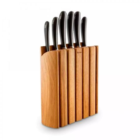 Набор ножей Robert Welch с подставкой из бука, 6 шт точильные камни для заточки ножей apex edge pro ruixin pro 3 шт