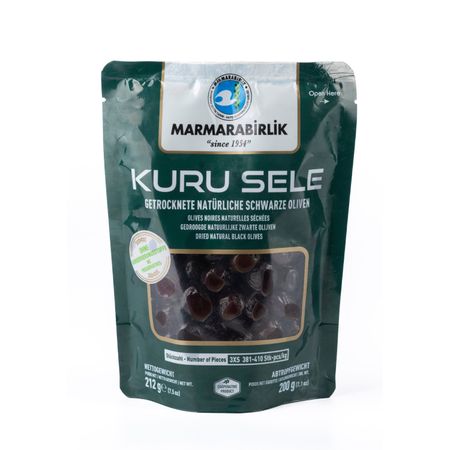 Оливки Marmarabirlik чёрные, вяленые 3xs, с косточкой, натуральные 200 г натуральные ракушки terebellum 2 шт