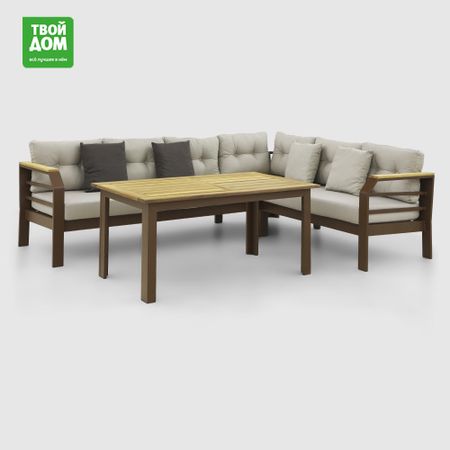 Комплект Alora Garden Assento угловой диван и стол угловой диван king modool max велюр alkantara оранж