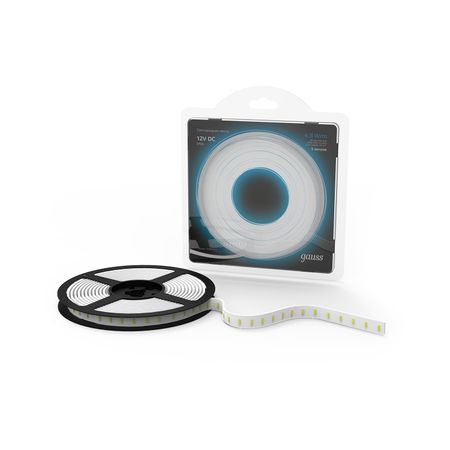 Лента LED 2835/60-SMD 4.8W 12V DC синий IP66 (блистер 5м) лента корректирующая brauberg 5х8мм корпус синий механизм перемотки блистер