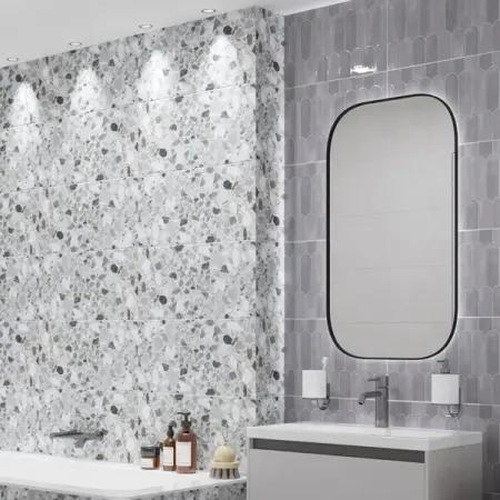 Настенная плитка Azori Mozart Granito 31.5x63 см 1.79 м² матовая цвет серый плитка настенная azori sandstone decor 1 31 5х63 бежевые листья