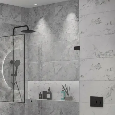 Настенная плитка Azori Misteria Grey 31.5x63 см 1.79 м² матовая цвет серый