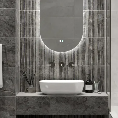 Настенная плитка Azori Soil Dec Modern Matt 31.5x63 см 1.79 м² матовая цвет серый настенная наклейка rownocean геометрические животные