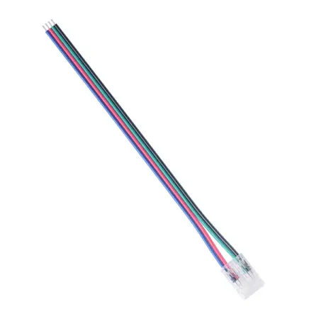 Коннектор соединительный для гибкой RGBW светодиодной ленты Apeyron Electrics 12-24 В 12 мм IP20 разъемы для светодиодной ленты 2 3 4 5 6 контактные ip20