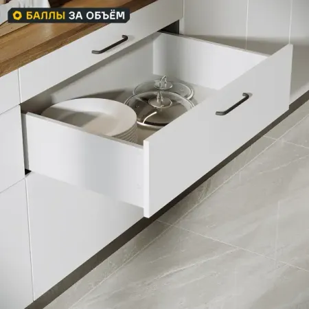 Выдвижной ящик для кухни 75.2x17.7x51.1 см KONSENSA ДСП цвет серый ящик выдвижной с мягким закрыванием 55 2x8 1x51 1 см лдсп серый