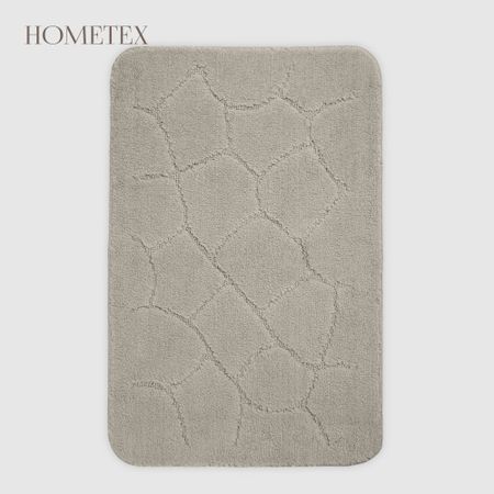 Коврик для ванной Hometex 50х80 см галька серый