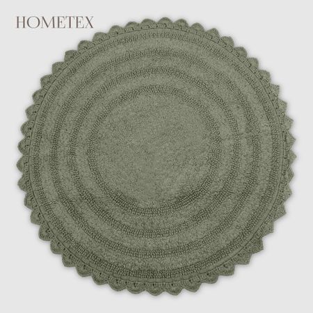 Коврик для ванной круглый Hometex 60 см лавровый
