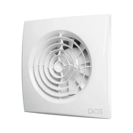 Вентилятор осевой вытяжной Diciti Aura 4C D100 мм 25 дБ 90 м3/ч обратный клапан цвет белый двигатель вентилятора roborock 2 кпа белый