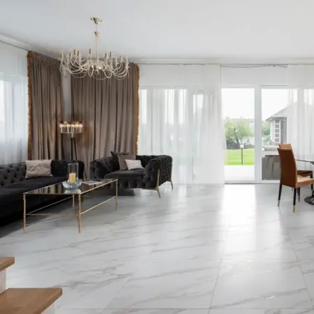 Глазурованный керамогранит Global Tile Bolero_GT 60x60 см 1.44 м² лаппатированный цвет белый