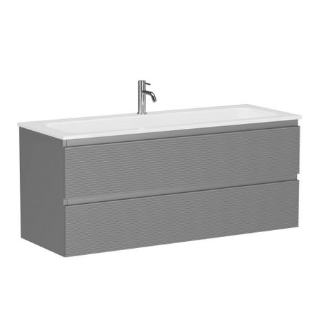 Тумба под раковину Sancos Folk 120 см подвесная ergraut soft (FL120ES)