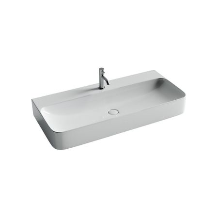 Раковина Ceramicanova Aura 100 см подвесная белая (CN2007)