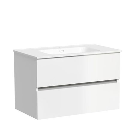 Тумба под раковину Sancos Urban 80 см подвесная белая (UR80W)