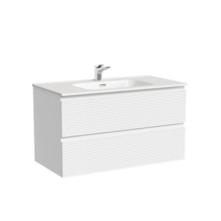 Тумба под раковину Sancos Folk 90 см подвесная bianco (FL90W)