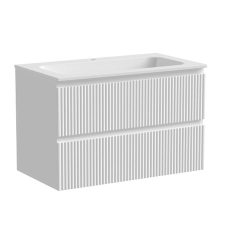 Тумба под раковину Sancos Snob R 80 см подвесная bianco (SNR80W)