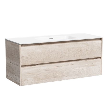 Тумба под раковину Sancos Libra 120 см подвесная дуб галифакс натуральный (LB120-1EG)