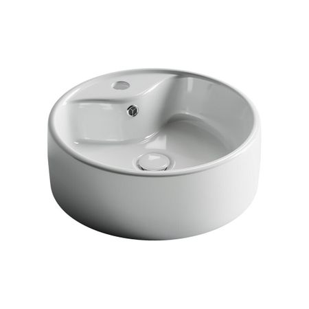 Раковина Ceramicanova Element 40 см накладная белый (CN5027) розетка накладная electraline bironi ретро с заземлением фарфор белый