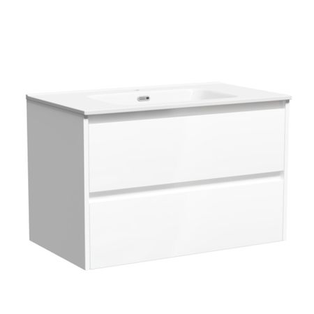 Тумба под раковину Sancos Libra 80 см подвесная белая (LB80W)