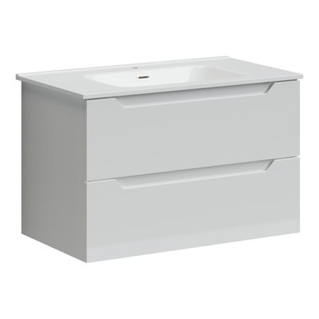 Тумба под раковину Sancos Norma 2.0 80 см подвесная белая (NR2.080W)