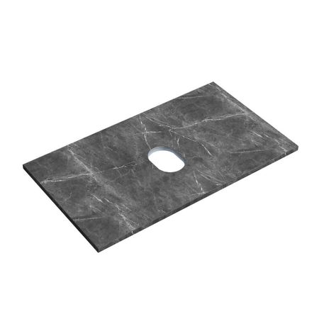 Столешница под раковину 80х46х2,1 см серая Sancos Black Sky (TT80A1)