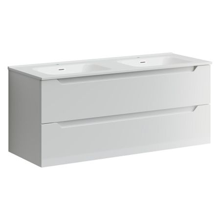 Тумба под раковину Sancos Norma 2.0 120 см подвесная белая (NR2.0120-2W)