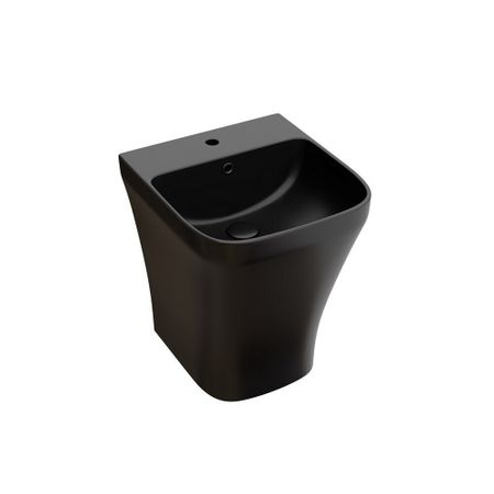 Раковина Ceramicanova Dion 37 см моноблок подвесная черная матовая (CN6067MB)