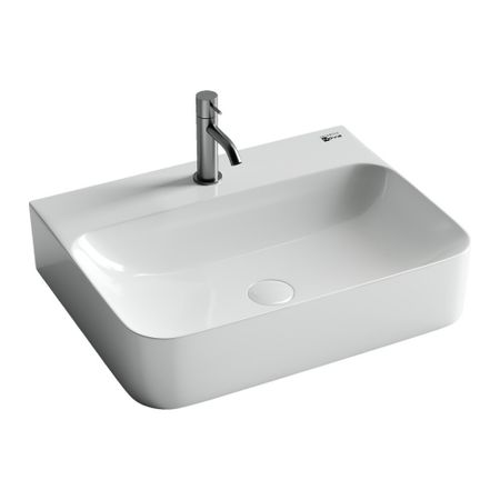 Раковина Ceramicanova Aura 61 см накладная белая (CN2001)