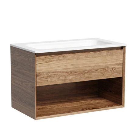 Тумба под раковину Sancos Marmi 1.0 80 см подвесная дуб чарльстон (MR1.080ECH)