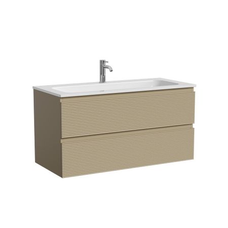 Тумба под раковину Sancos Folk 100 см подвесная капучино (FL100CP)