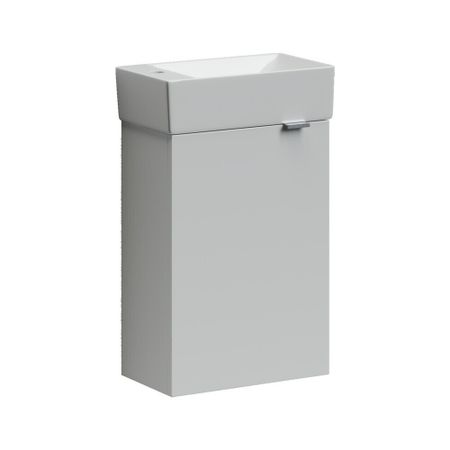 Тумба под раковину Sancos Mini 40 см подвесная левая белый глянец (MN35WL) sofirn sr20 mini 18350 белый и красный фонарик