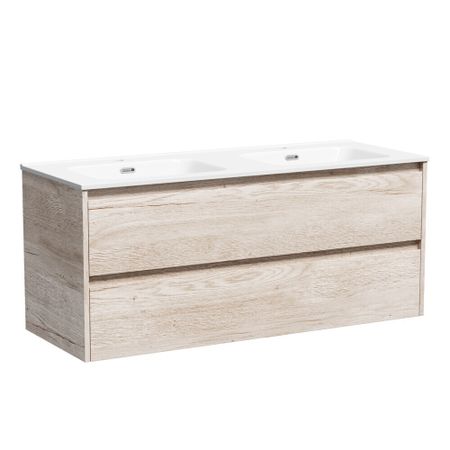 Тумба под раковину Sancos Libra 120 см подвесная дуб галифакс натуральный (LB120-2EG)
