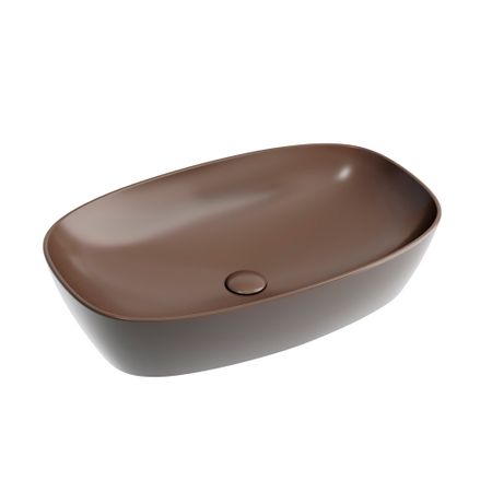 Раковина Ceramicanova Element 60 см накладная темно-коричневая матовая (CN6049MDB)