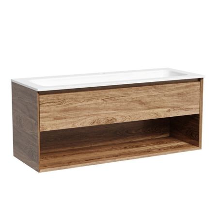 Тумба под раковину Sancos Marmi 1.0 120 см подвесная дуб чарльстон (MR1.0120ECH)