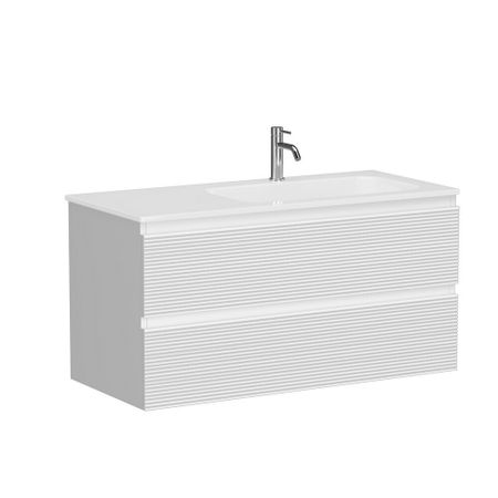 Тумба под раковину Sancos Folk 100 см подвесная правая bianco (FL100RW)