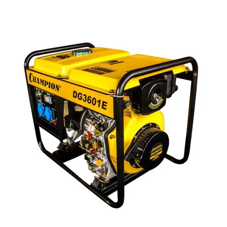 Генератор дизельный Champion DG3601E 2,7 кВт с электростартером крышка заливной горловины топливного бака для passat cc eos tiguan 2009 2017 3c 8201550 e 3c 0201550 n