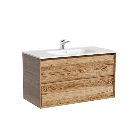 Тумба под раковину Sancos Marmi 2.0 90 см подвесная дуб чарльстон (MR2.090ECH)